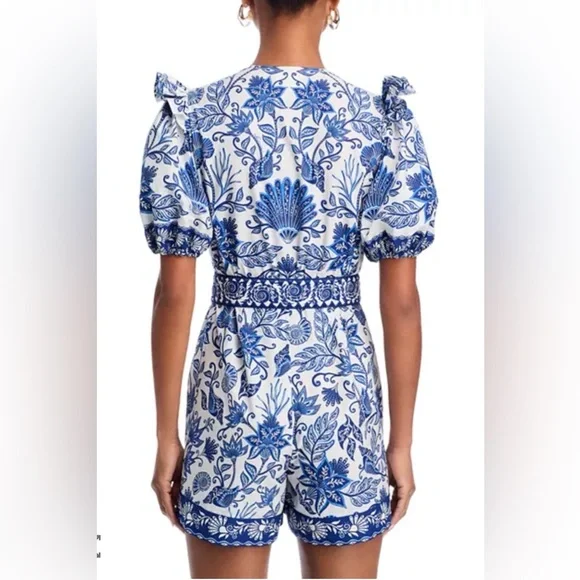 FARM Rio Shell Garden Romper Size M NWT $220 - Picture 4 of 9